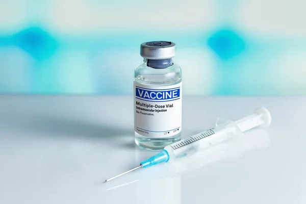 Generic Injectable Vaccines Vials Vaccination Program Diseases Infections Prevention Vaccine — 图库照片