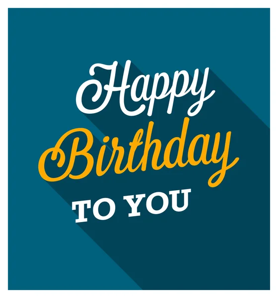 Happy Birthday greeting card. — Stock Vector