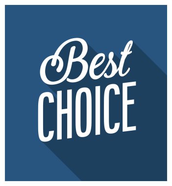 En iyi seçim afiş.