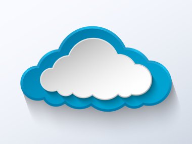 Soyut kağıt bulut.