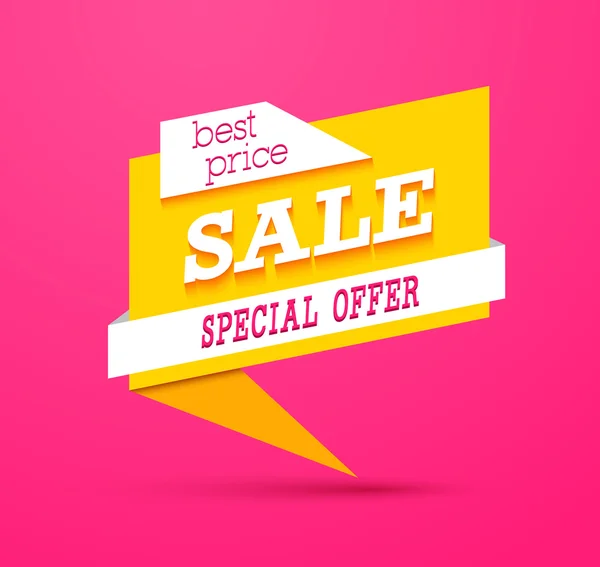 Sale Special Offer Banner. — Stock Vector