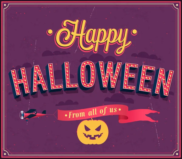 Happy halloween typografický design. — Stockový vektor