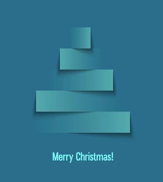 árbol de Navidad de papel abstracto.