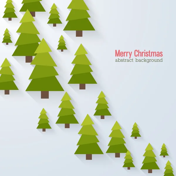 Abstrakter Hintergrund mit Weihnachtsbäumen. — Stockvektor