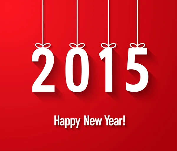 Kartkę z życzeniami szczęśliwego nowego roku 2015 twórczej pracy. — Wektor stockowy