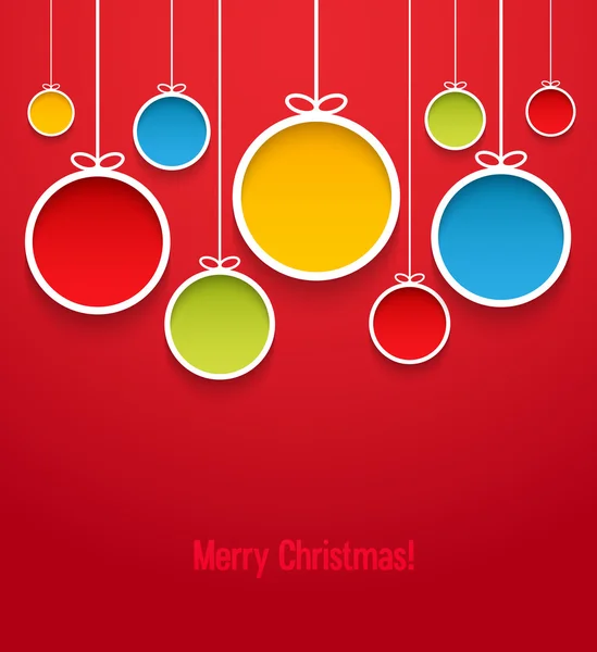 Noel topları asılı.