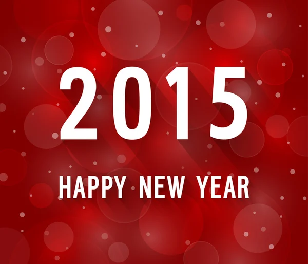새 해 복 많이 받으세요 2015 크리에이 티브 종이 인사말 카드. — 스톡 벡터