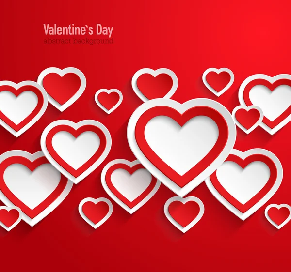 Valentines day abstract background. — Stock Vector