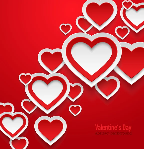 Valentines day abstract background. — Stock Vector