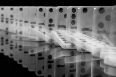 Domino effect clipart