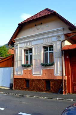 Schei Cvartal, Brasov, Transilvanya 'nın doğusunda. Tipik şehir manzarası. Brasov Romanya 'nın merkezidir. 300.000 kişi..