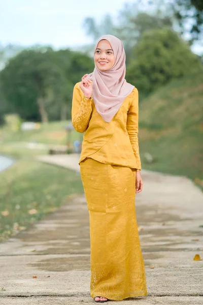 Stylish Muslim female hijab fashion lifestyle portraiture concept.