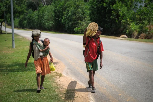 Muadzam Shah Malaysia June 2Nd 2021 Men Orang Asli Kayu — Stock Photo, Image