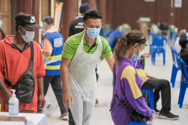 Muadzam Shah Malaisie Septembre 2021 Vaccinations Personnel Effectuant Ses Tâches — Photo