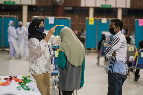 Muadzam Shah Malesia Settembre 2021 Vaccinazioni Del Personale Durante Pandemia — Foto Stock