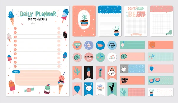 Planner set 2 — Stockvector