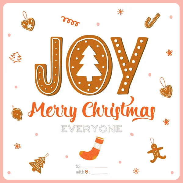 メリー クリスマスと幸せな新年 2016 — ストックベクタ