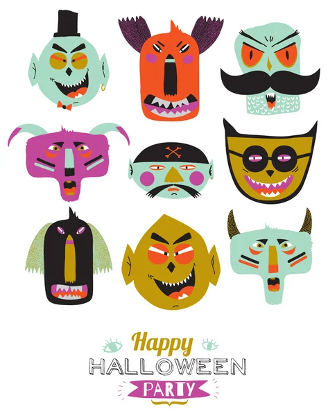 Bright trick or treat card — Stock Vector