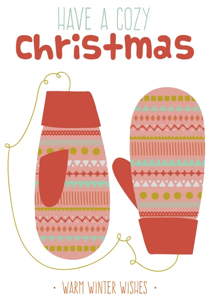 Diseño de tarjetas de felicitación de Navidad — Archivo Imágenes Vectoriales