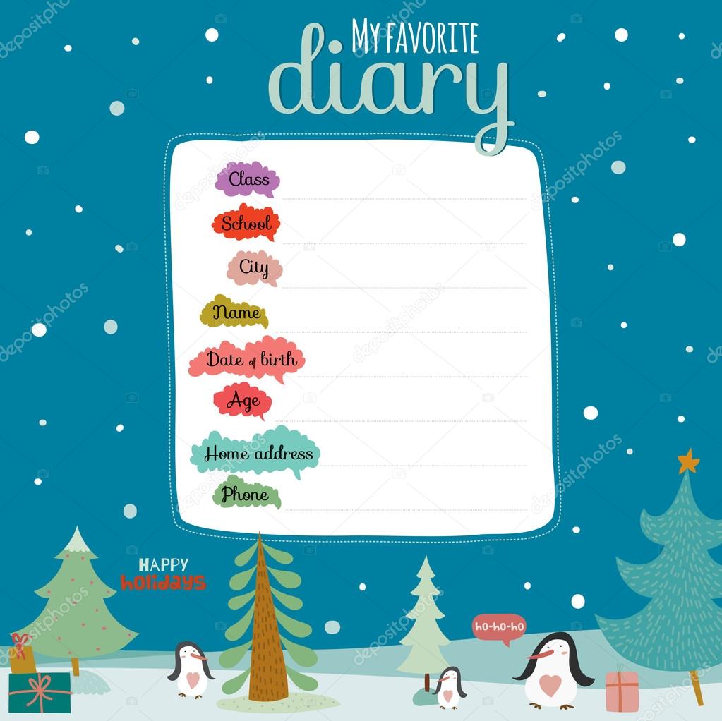 Winter holiday background with cute happy penguins and colorful gifts on the snow