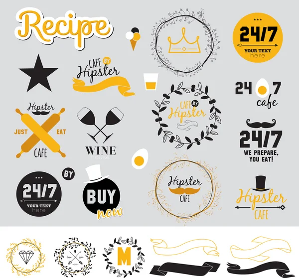 Restaurant en café menu ontwerp — Stockvector