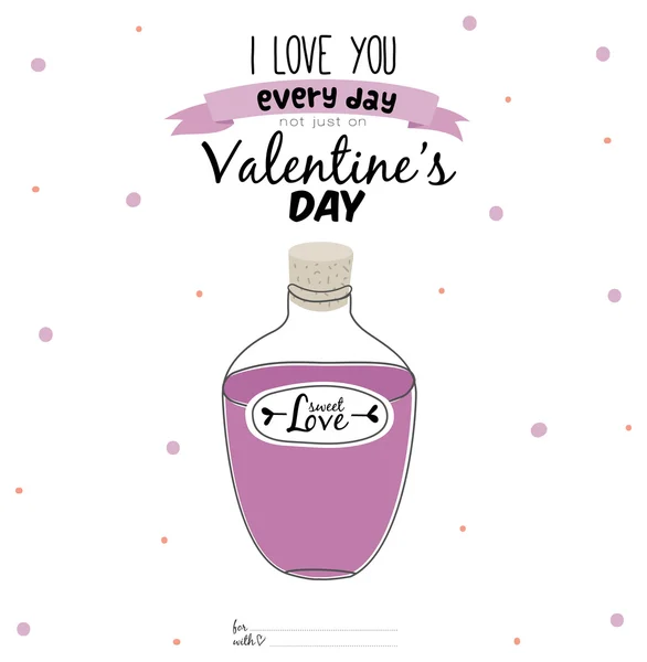 Bonne carte Saint-Valentin — Image vectorielle