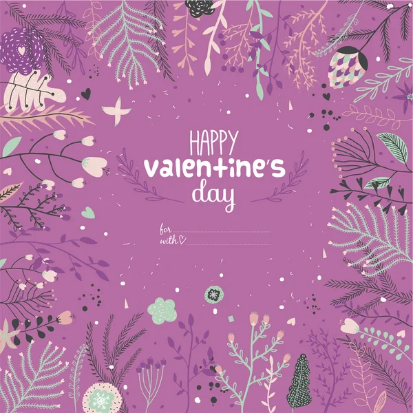 Happy Valentines Day card — Stock Vector
