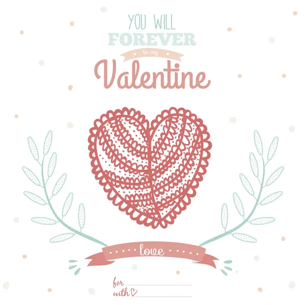 Carte Saint-Valentin — Image vectorielle