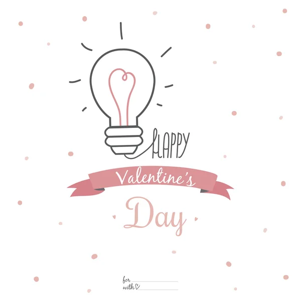 Tarjeta de San Valentín — Vector de stock