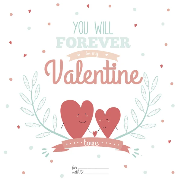 Tarjeta de San Valentín — Vector de stock