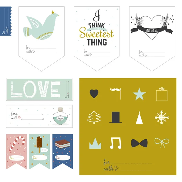 Romantic and love cards — Stock Illustration Romantic and love cards Royalty Free Stock Vectors