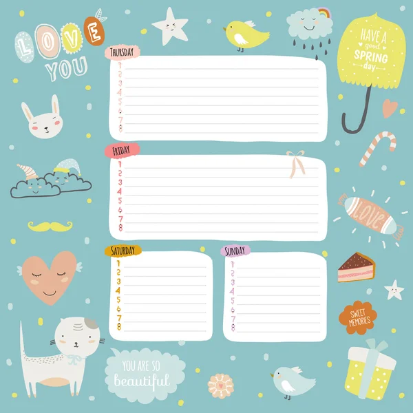 Elementos de design para notebook — Vetor de Stock