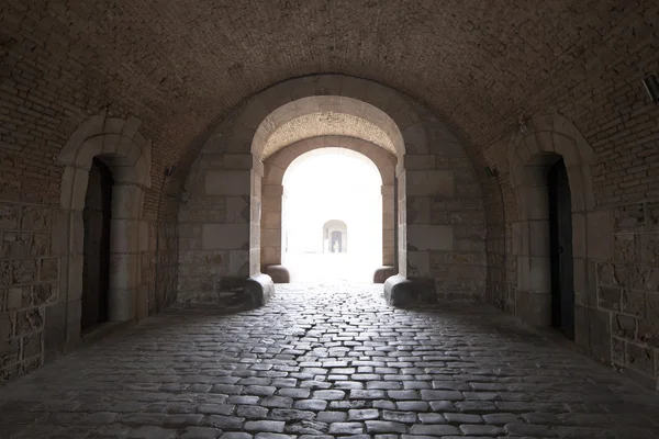 Montjuïc Castle vintage interior — Stock Photo, Image