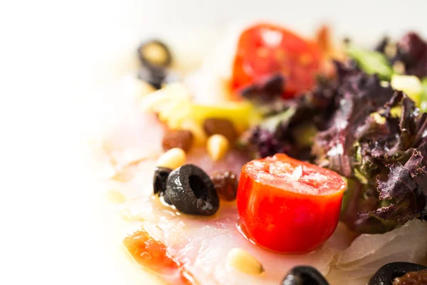 Salada de bacalhau carpaccio — Fotografia de Stock