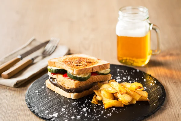 Gemüse-Sandwich — Stockfoto