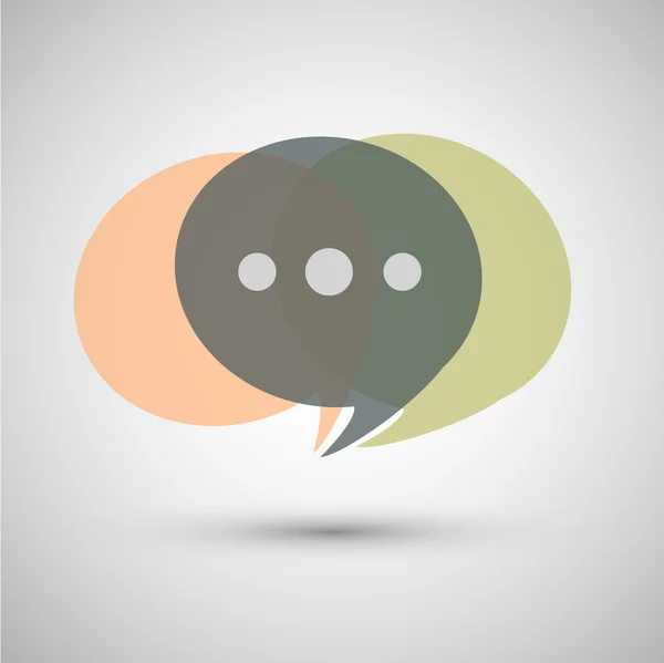 Simge vectoron gri bir arka plan sohbet.