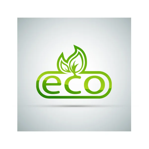 Eko logo vektör.