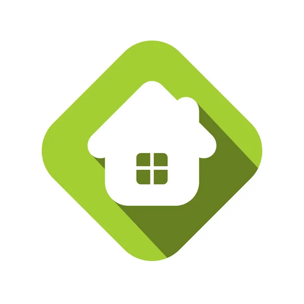 Flat house vector icon. — Stock Vector