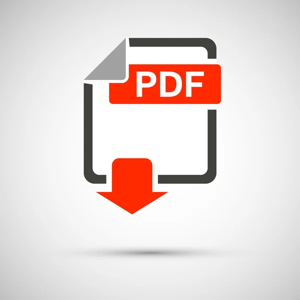 PDF dosyasını indirmek gri bir arka plan üzerinde