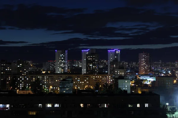 Die Stadt Der Farbe Neon — Stockfoto