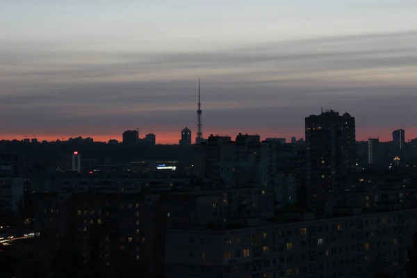 Ciudad Antes Noche — Foto de Stock