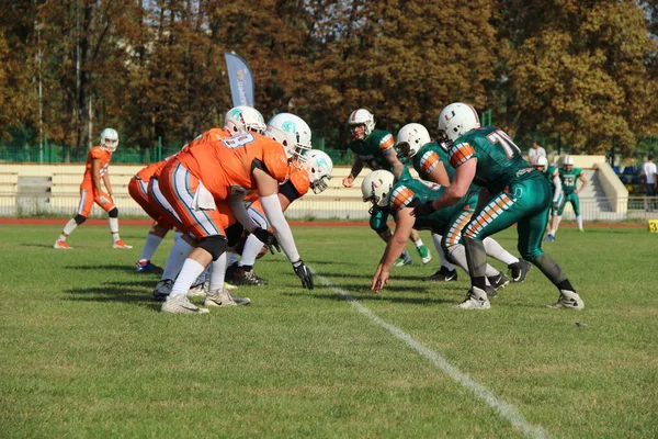 Αγώνας Μεταξύ Κιέβου Team Stallions Minsk Team Hurricanes Στο 2019 — Φωτογραφία Αρχείου