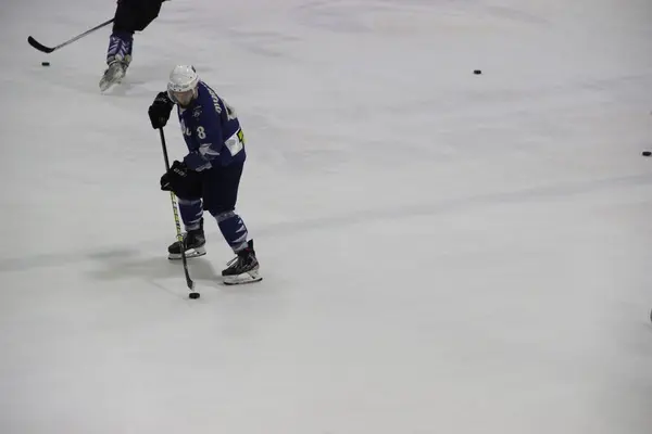 Hockeymatchen Mellan Kiev Klubben Falcons Och Laget Från Bila Tsherkva — Stockfoto