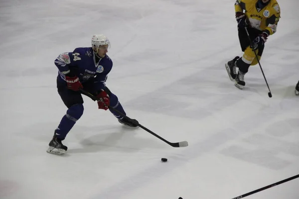 Hockeymatchen Mellan Kiev Team Falcons Och Klubben Från Bila Tcherkva — Stockfoto