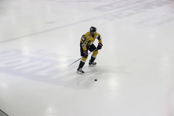 Hockeymatchen Mellan Kiev Laget Falcons Och Klubb Från Bila Tcherkva — Stockfoto