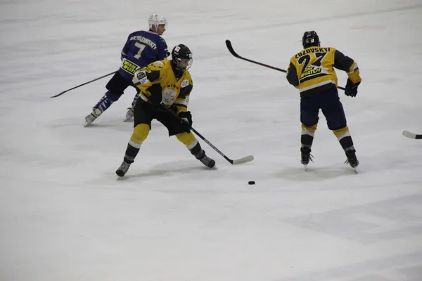 Partita Hockey Tra Team Kiev Falcons Club Bila Tcherkva Leopard — Foto Stock