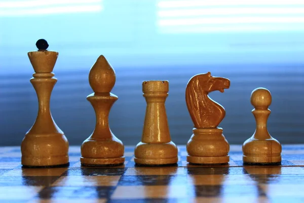 Portrait Main Chess Figures — Stock Photo, Image
