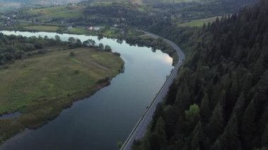 Endüstriyel teçhizat ve makineler üzerindeki hava üst görünümü çalışmasında geliştirmeye hazır arazi.