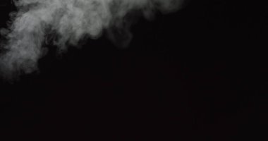 Harabelerde hafif duman, alfa ile duman sahnesi, duman sütunu, atmosferik duman dumanı