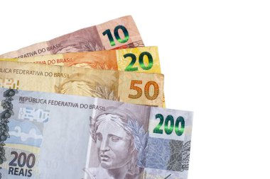 Brezilya parası. İki yüz gerçek fatura.